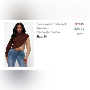 BNWT fashion nova sweater